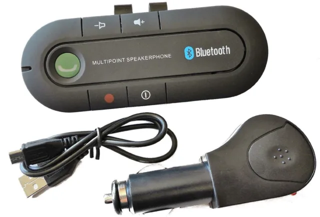 Kit Vivavoce Bluetooth Per Auto Con Speaker E Microfono Per Cellulare 3