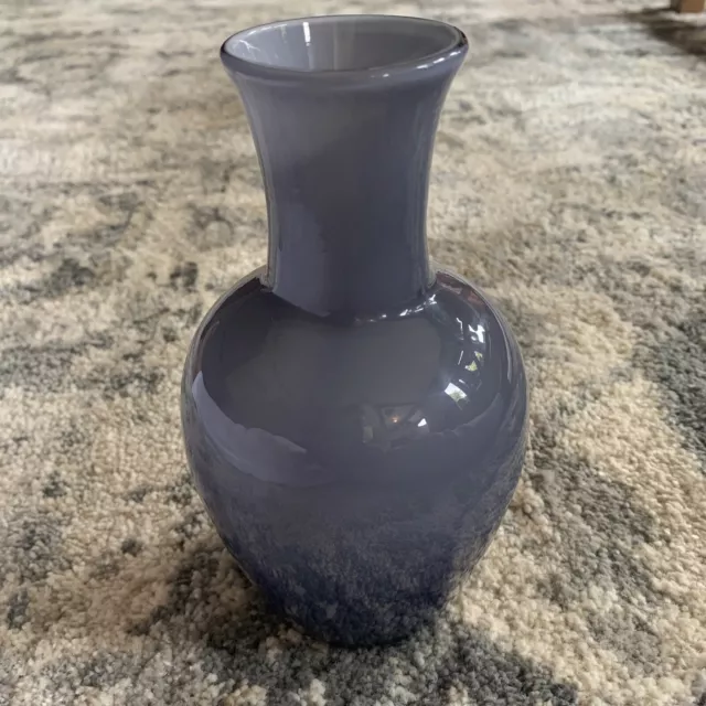 Vintage Laslo For Mikasa Art Glass Vase, 1970s Hand blown Japan Plum Lavendar