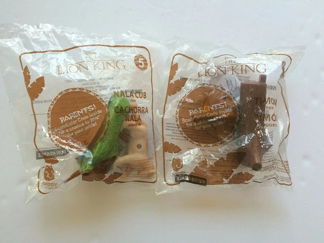 McDonalds 2019 The Lion King Happy Meal Toy # 7 Timon # 5 Nala Cub New Unopened