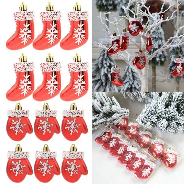 Chaussettes enchanteresses gants ornements arbre de Noël décoration thème (6