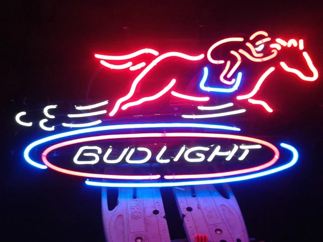 Horse Racing Sports Rider Jockey 20"x16" Neon Light Sign Lamp Bar Pub Wall Decor