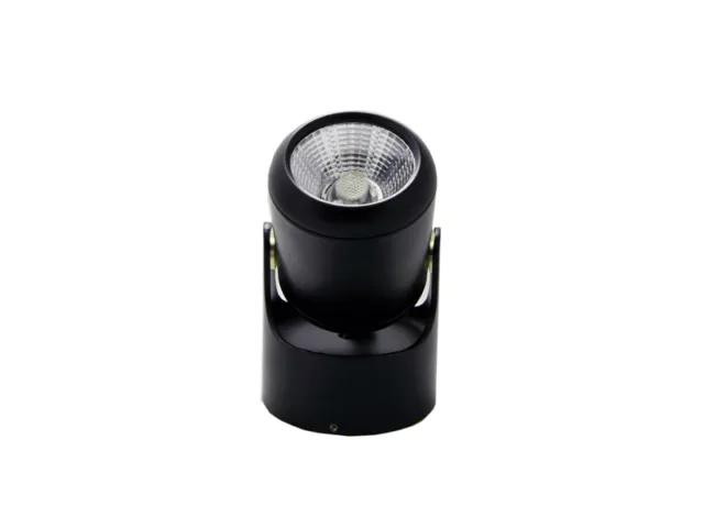 5W COB LED Spot Mural Lampe de Mur Intérieur Noir Orientable Spot Blanc Pur