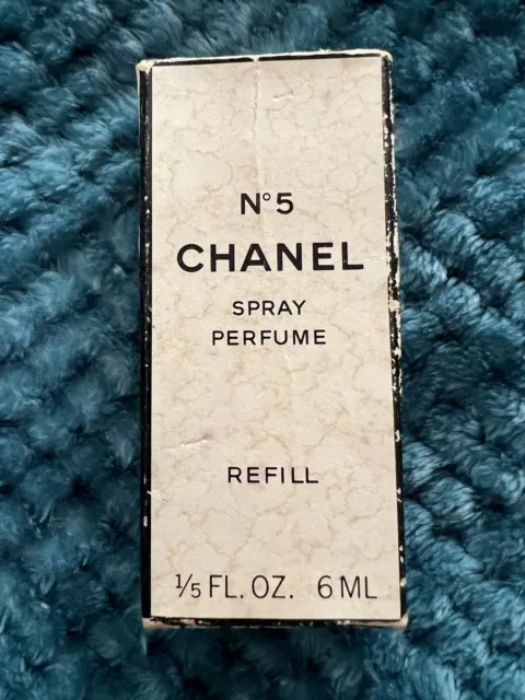 Chanel No 5 Spray Parfum 6ml 1/5OZ  Perfume Extrait in Box Vintage