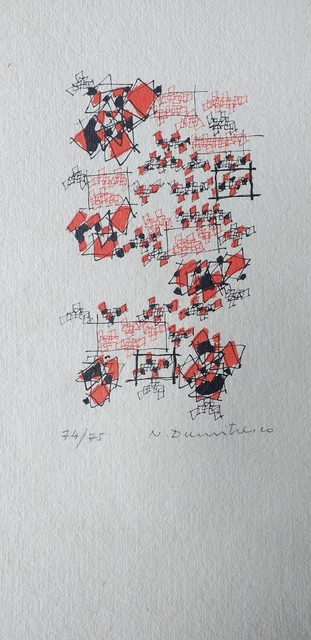 Natalia DUMITRESCO,  Lithographie signée et numérotée