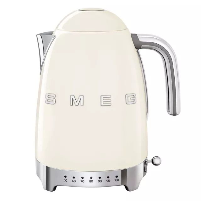 Bouilloire électrique à température variable de style Smeg KLF04CREU Estetica d