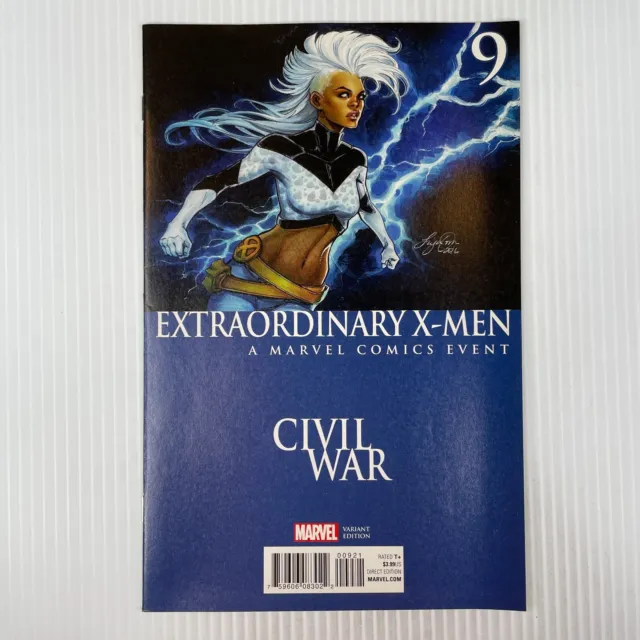 Extraordinary X-Men #9 (Marvel Comics, 2016) - Siya Oum Civil War Variant Cover