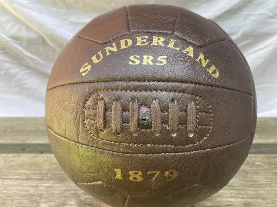 SUNDERLAND SR5 1879 antique leather style display football. Ideal gift.