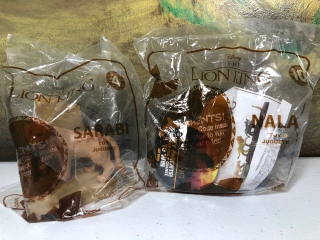 Lion King Sarabi Nala McDonalds Disney 2019 figures Happy Meal toys lot of 2