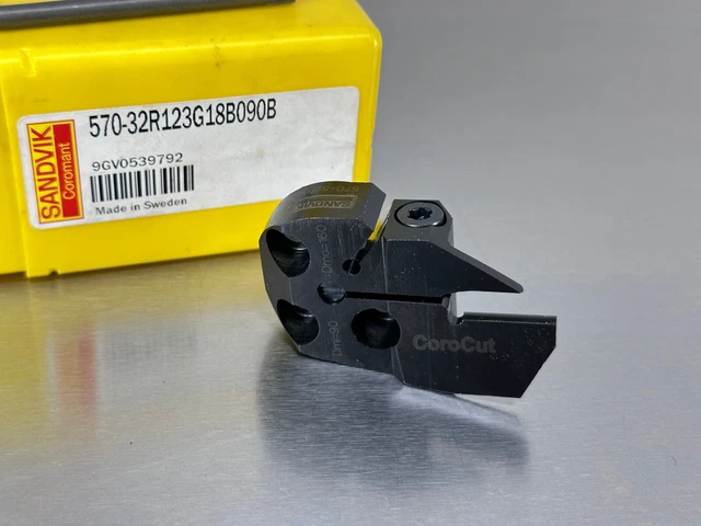 Sandvik 570-32R123G18B090B Indexable Grooving Head SL32 Boring Bar CoroCut
