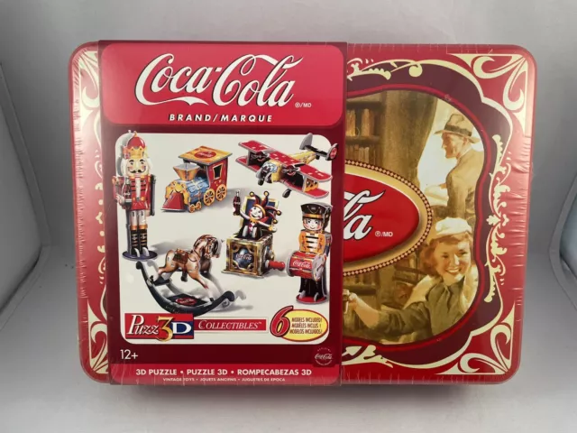 Wrebbit Puzz 3D Puzzle Foam - Coca Cola Tin Toys- New Sealed Collectible!