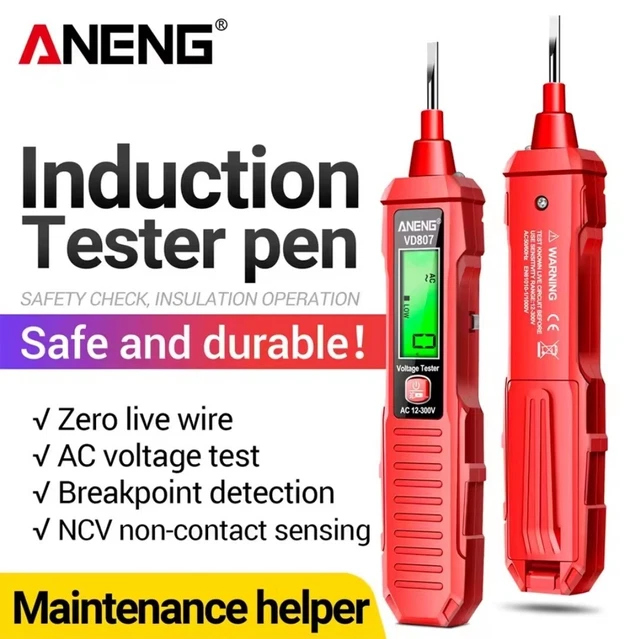 Protable Computer ANENG VD807 ONE Word InductionTester Portable 50/60Hz Pen NCV Sensor AC ...