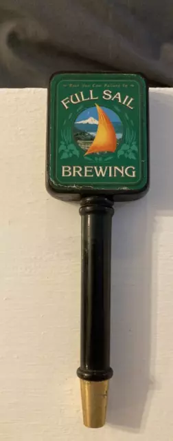 Full Sail Amber Logo Tap Handle Green Beer Kitchen Bar Mancave Brew Americana