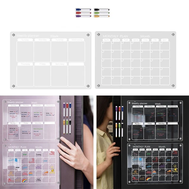 Calendario Magnetico Da Frigorifero 18 Mesi (Luglio 2024-2025): Pianificatore Settimanale E Mensile Da Strappare, Con Spazio Note