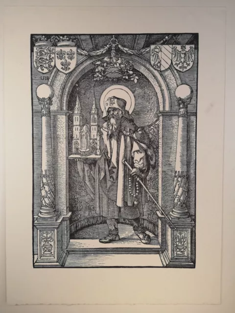 Holzstich um 1900. Der hl. Sebald in der Nische. 1518. Albrecht DÜRER (14 623678