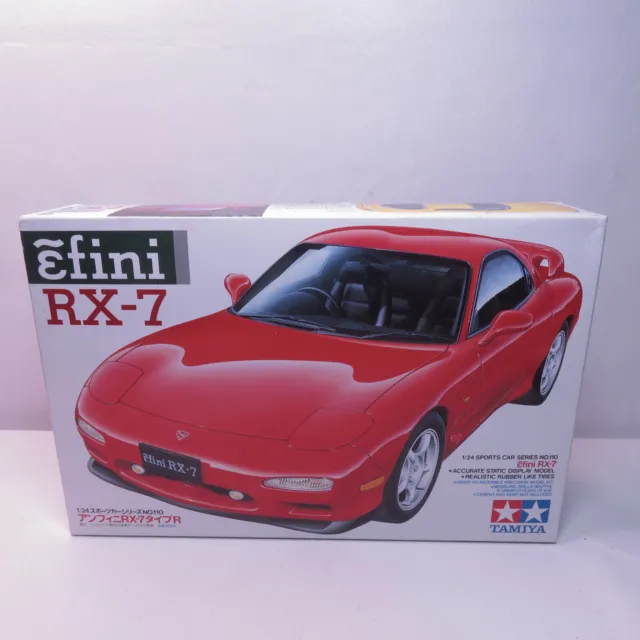 Tamiya Mazda Efini RX7 Sportscar Coupe - Plastic Model Car Kit - 1/24 Open Box