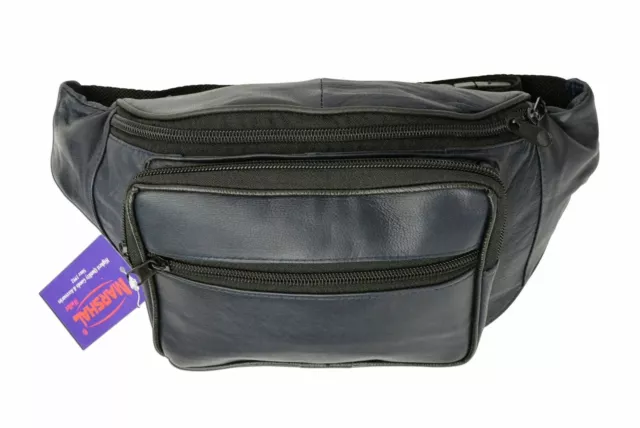 Genuine Leather Waist Fanny Pack Belt Bag Pouch Travel Hip Purse Men Women