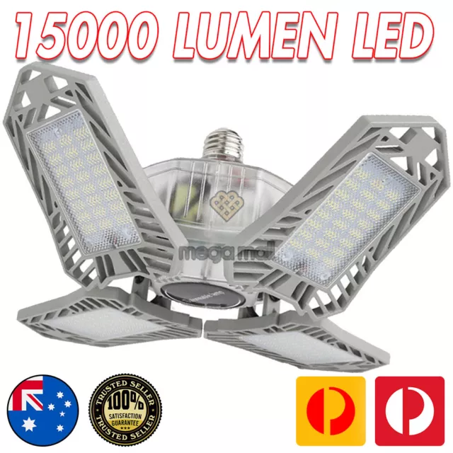 LED Garage Light Bulb Ceiling Fixture 15000 Lumen Shop Workshop Lamp Detailing