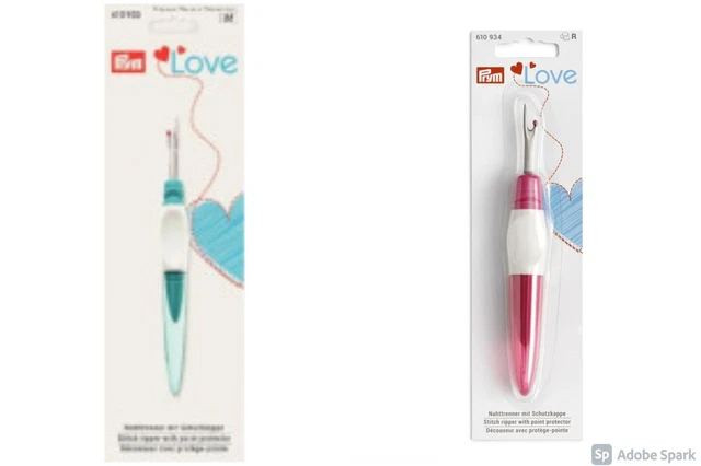 Prym Amor Ergonómico Cuchilla de Costuras Punto Unpicker. Essential. S/Grande