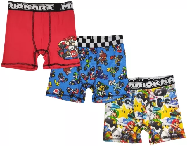 Super Mario Luigi Underwear Pack Of 5 Kids Boys 5-13 Years