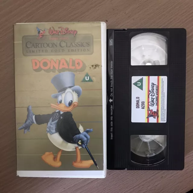 Walt Disney Cartoon Classics - Vhs Video - Limited Gold Edition - Donald Duck