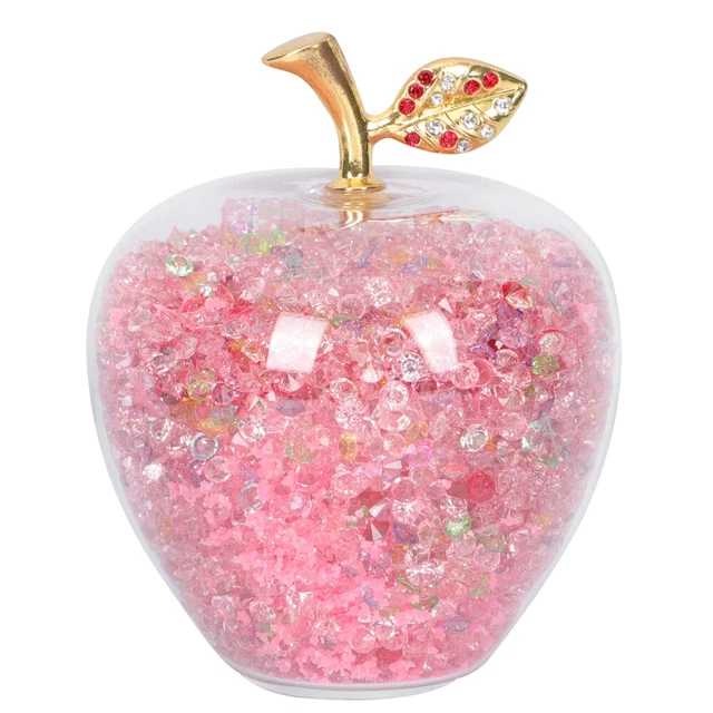 Leuchtender Apfel-Ornament Chinesische Geschenke Kristall Männer Und Frauen