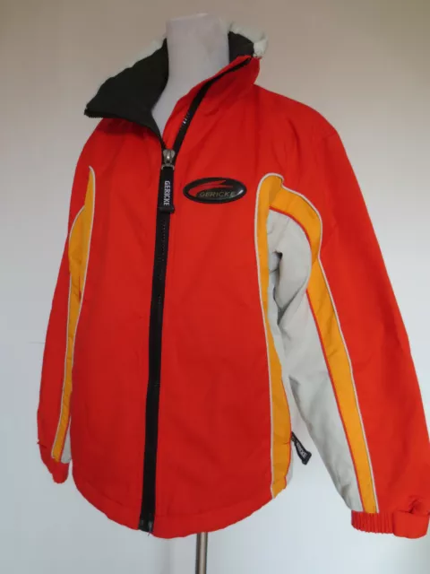 GERICKE Damen Motorrad Jacke 38 rot orange Kapuze wie NEU /C