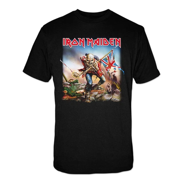 Iron Maiden The Trooper Flag Uomo Felpa Jogging Nero S 50% Cotone, 50% Poliestere Regular
