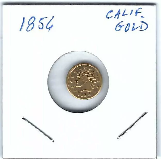 1856 California Gold Rush Indian Head Token Souvenir Coin