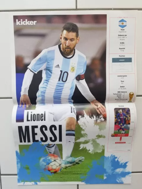 Bravo Sport POSTER Kicker Lionel Messi FC. Barcelona WM 2018 Argentinien