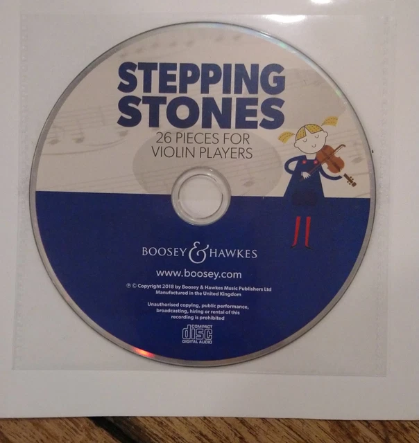 Livre partition Stepping stones Violon + CD 2