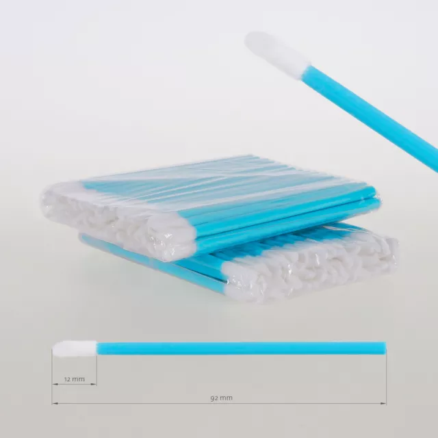 Microfibre Tampons de Nettoyage pour Cils sans Peluche 100 St.Turquoise