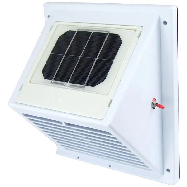 Solar Powered Exhaust Fan, Wall Vent, Solar Air Extraction Vent for Boat, Home 2