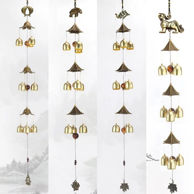 de cour Décor de jardin Pendentif Cloche Carillons éoliens Ornement suspendu 5
