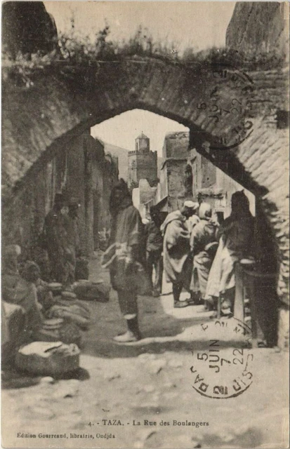 CPA AK TAZA La Rue des Boulangers MAROC (24532)