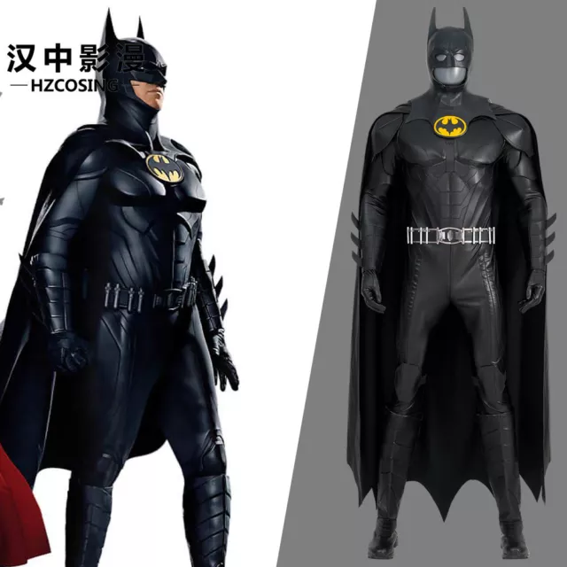 2023 New Movie Keaton Bat Cosplay Custome Adult Halloween Party Kneepad