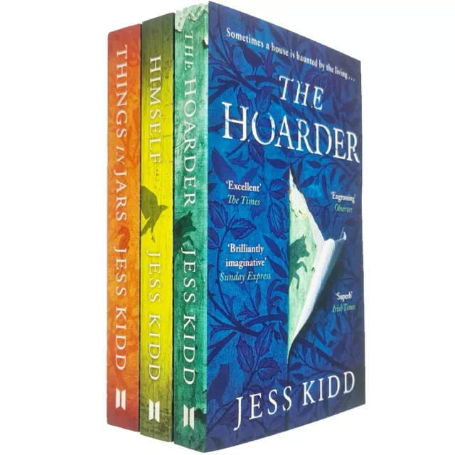 Jess Kidd 3 Books Collection Set The Hoarder, Himself, Things in Jars PB NEW