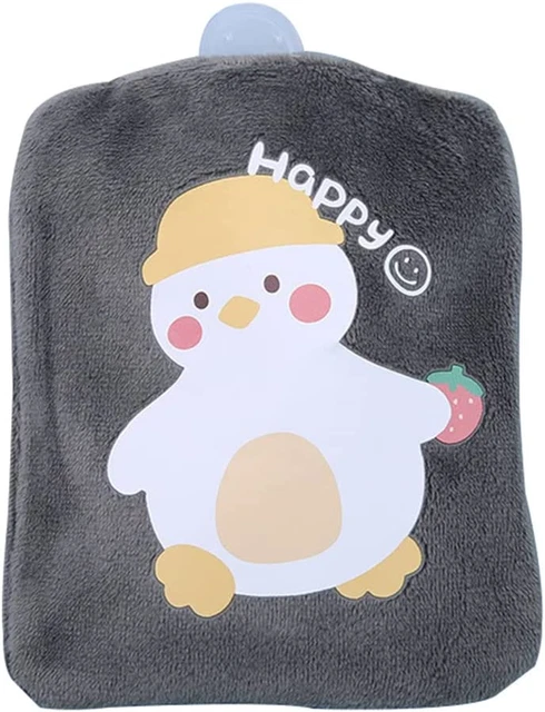 Linda Mini Botella de Peluche Caliente Mantiene Manos y Pies Cálida Botella Térmica con Tapa para
