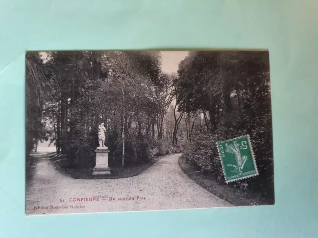 Carte Postale de l'Oise Compiègne Un coin du Parc