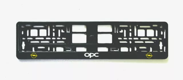 2x Soporte de marco de placa de matrícula europea para automóviles Opel OPC