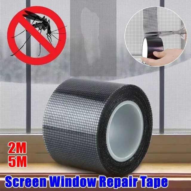 1Roll Self-adhesive Window Screen Repair Tape Fly Mesh Net Repair Tapes