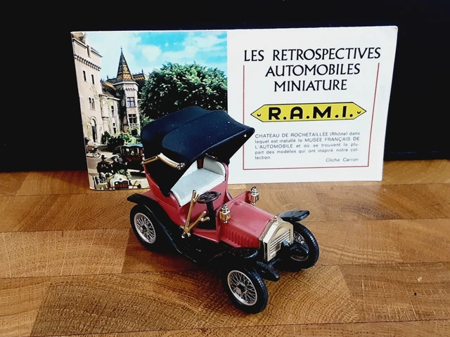 Rami JMK N°34 - Mieusset Phaéton 1903 1:43 - Modèle Vintage Incomplet (rose/noir) Pour Collection