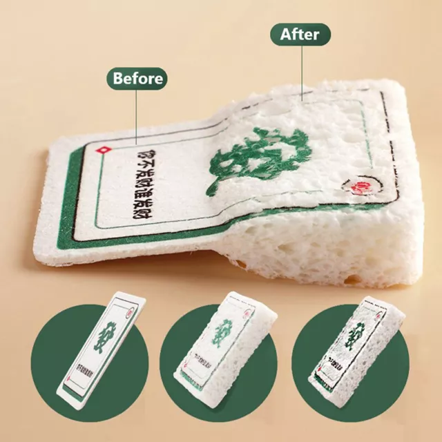 Spugna da cucina modello Mahjong, polpa di legno compresso spugne per piatti pulizia Mag Le