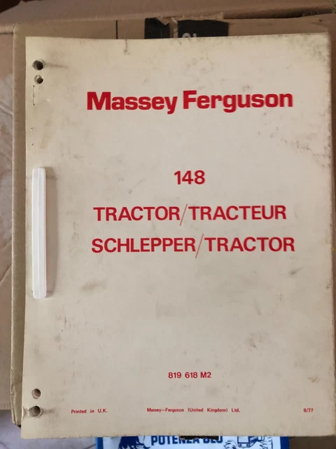 MASSEY FERGUSON ERSATZTEILLISTE MF 148 Traktor Schlepper Original mit ...