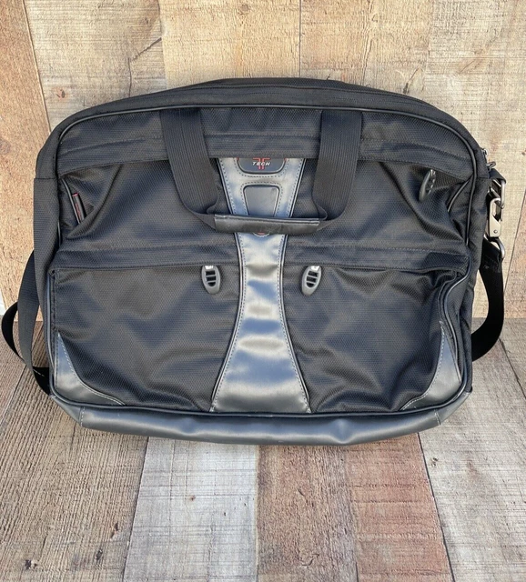 Tumi T-Tech Men's Black Nylon Expandable Carry-On Briefcase/Messenger Bag #5541D