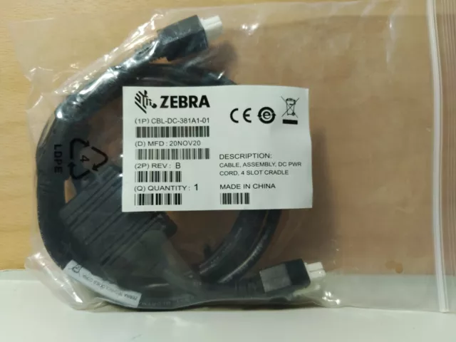 CBL-DC-381A1-01 Zebra DC-Power Kabel für 4-Fach Ladegeräte