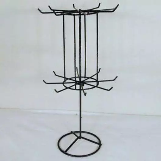 2 SPINNING JEWELRY DISPLAY RACK 16 IN BLACK racks toy NECKLACE BRACELET NEW