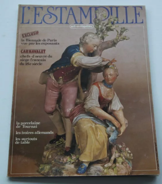 Revue d'art L'ESTAMPILLE 126 1980 CARNAVALET Porcelaine de Tournai Biénale Paris