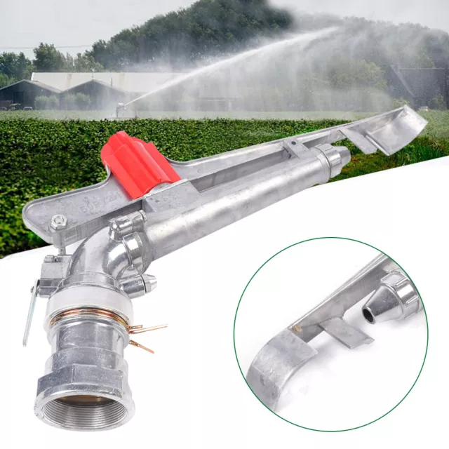 2" Irrigation Sprinkler Large Impact Area Water Spray Gun 360° Adjustable