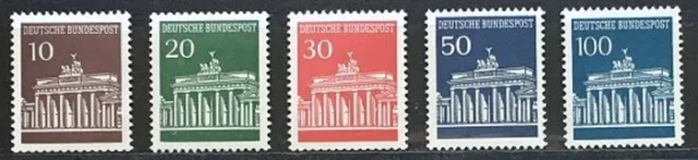 BRD – „Brandenburger Tor“ 506-510 v postfrisch (7)