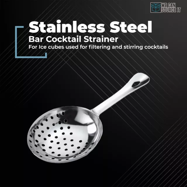 Julep Strainer for Cocktail Making Professional Quality Stainless Steel Strainer 2